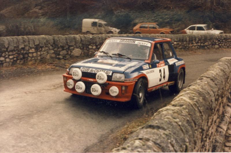 Daniel Girardon r5 tdc ex usine victorieuse à Mende finales des rallyes 1984